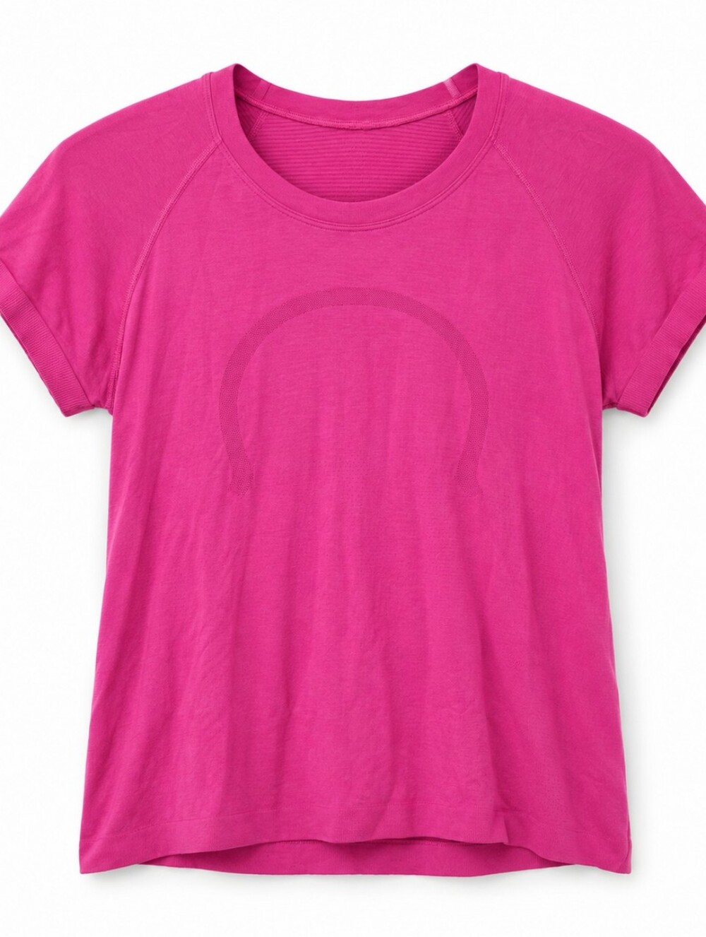 Lululemon Pink Seamless Stretch Athletic Workout Top Fits S